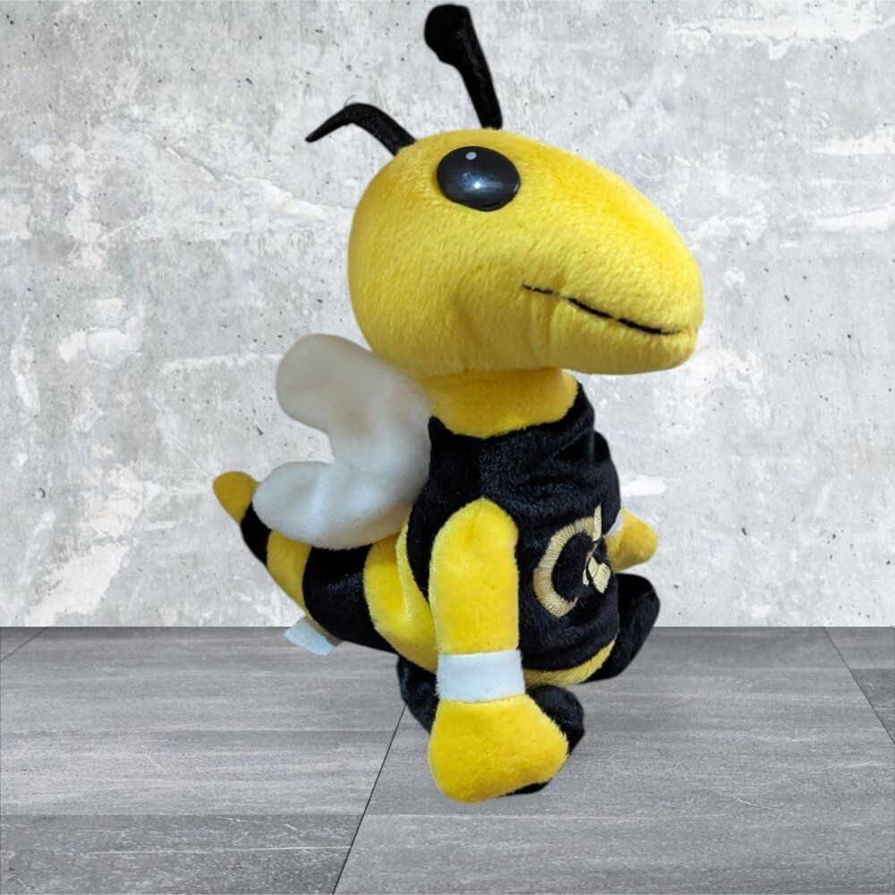 Georgia Tech Yellow Jacket Plush Mascot Bee 8" Stuffed Toy‎  Embroidered Logo